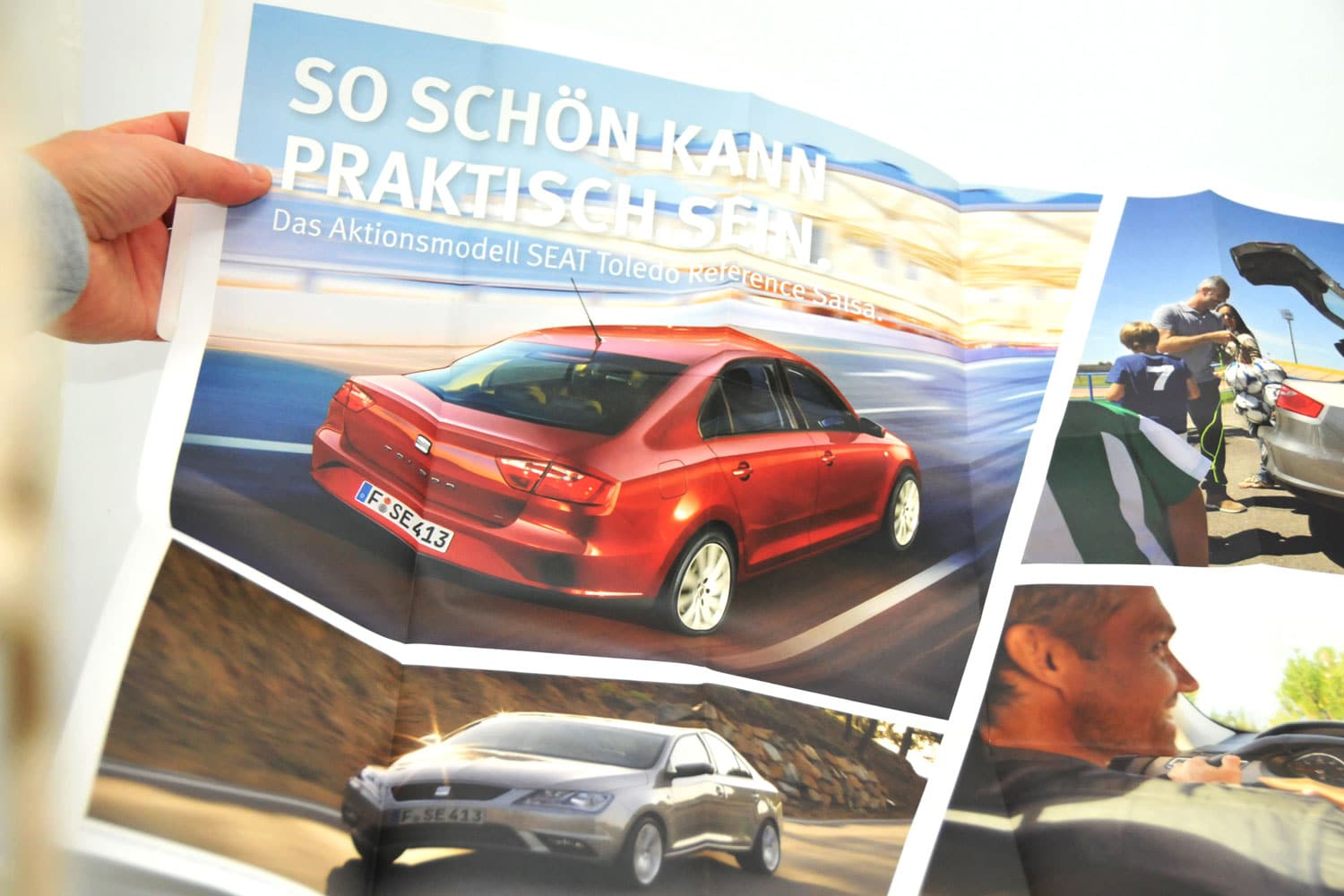 SEAT – Falzung im Fahrzeug
