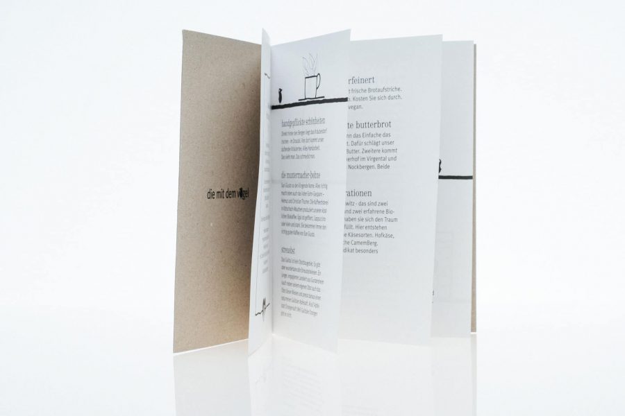 booklet manu card hotel